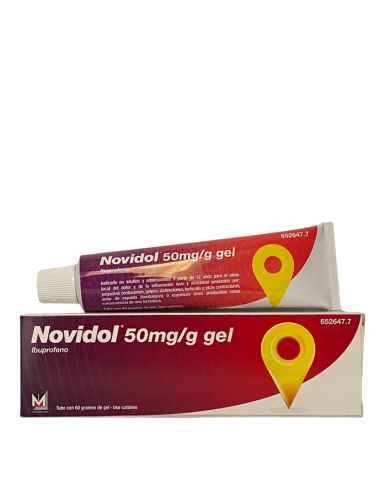 NOVIDOL 50 MG/G GEL TOPICO 1 TUBO 60 G
