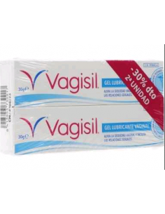 VAGISIL GEL LUBRICANTE VAGINAL 2 TUBOS 30 G