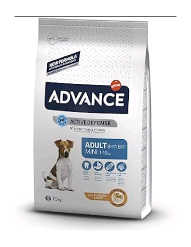 ADVANCE MINI ADULT POLLO Y ARROZ 7,5KG