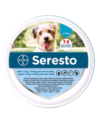 COLLAR SERESTO PERR 0-8 KG 38CM