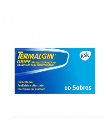 TERMALGIN GRIPE 650/4/10 MG 10 SOBRES