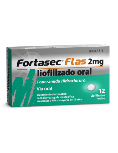 FORTASEC FLAS 2MG 12 LIOFILIZADOS ORALES