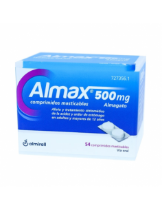 ALMAX 500 MG 54 COMP MASTICABLES