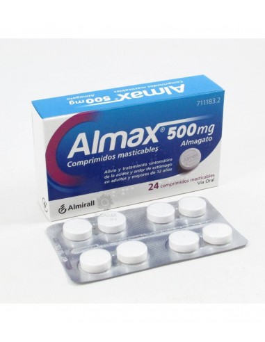 ALMAX 500 MG 24 COMP MASTICABLES