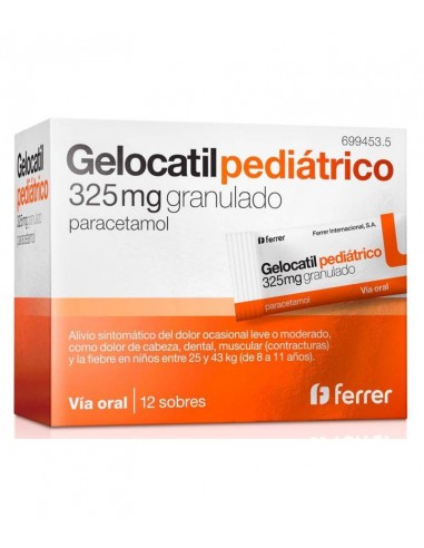 GELOCATIL 325 MG 12 SOBRES GRANULADO