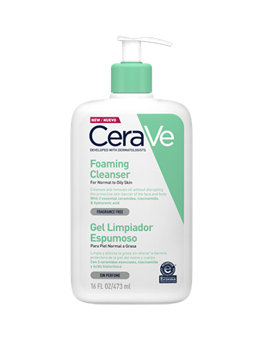 CERAVE GEL LIMPIADOR ESPUMOSO 1L