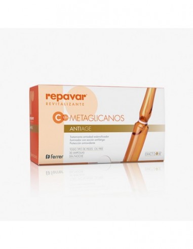 REPAVAR METAGLICANOS ANTIAGE 30 AMPOLLAS